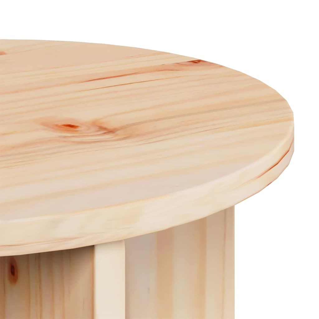 Kaffebord 2 pcs Naturlig Massivt furutre