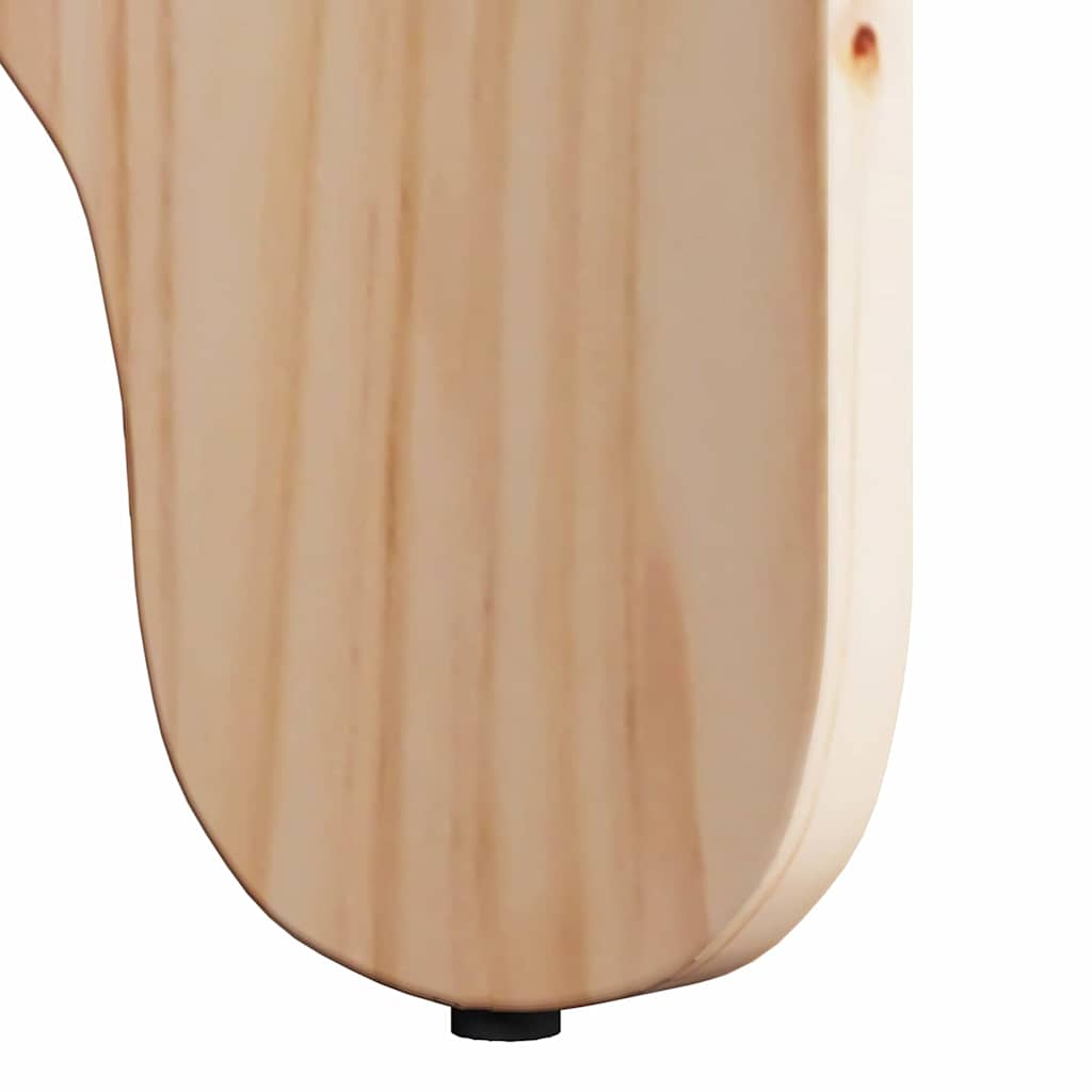 Kaffebord 2 pcs Naturlig Massivt furutre