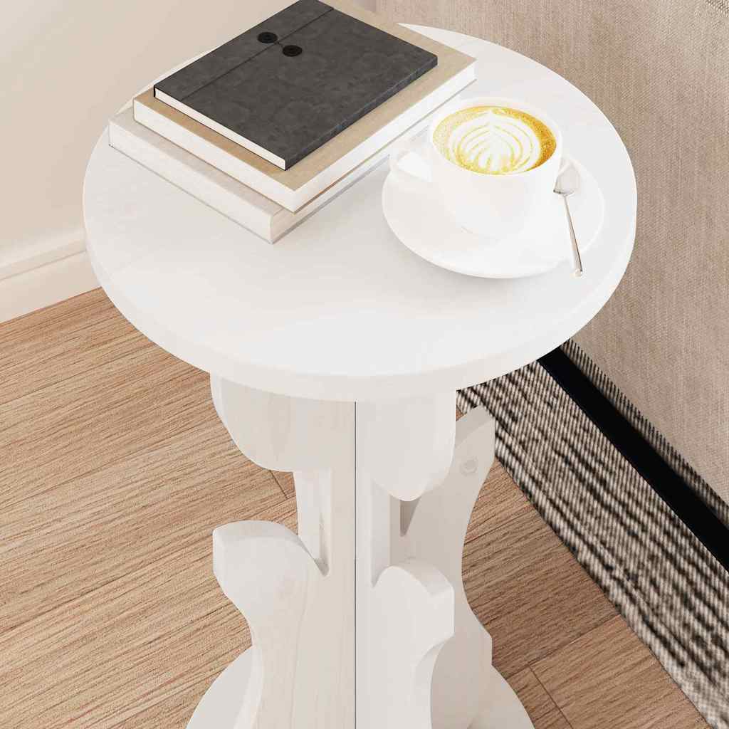 Kaffebord Hvit 39,5 x 39,5 x 53,5 cm Heltre furu