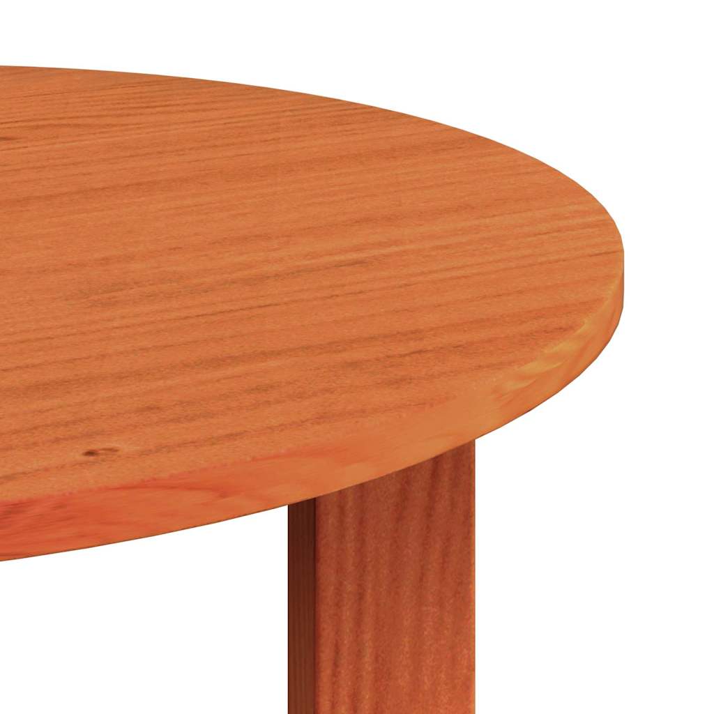Kaffebord 2 pcs Vokset Brun Massivt furutre
