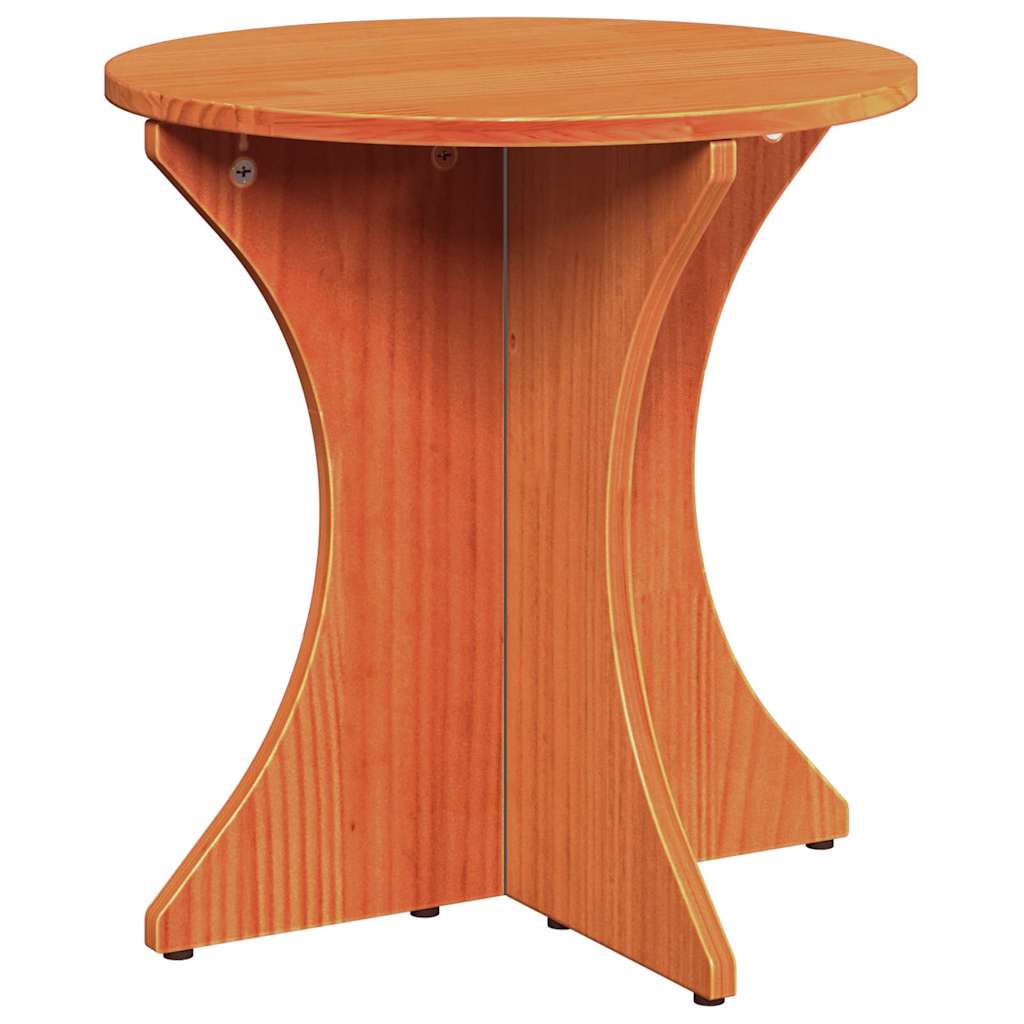 Kaffebord 3 pcs Vokset Brun