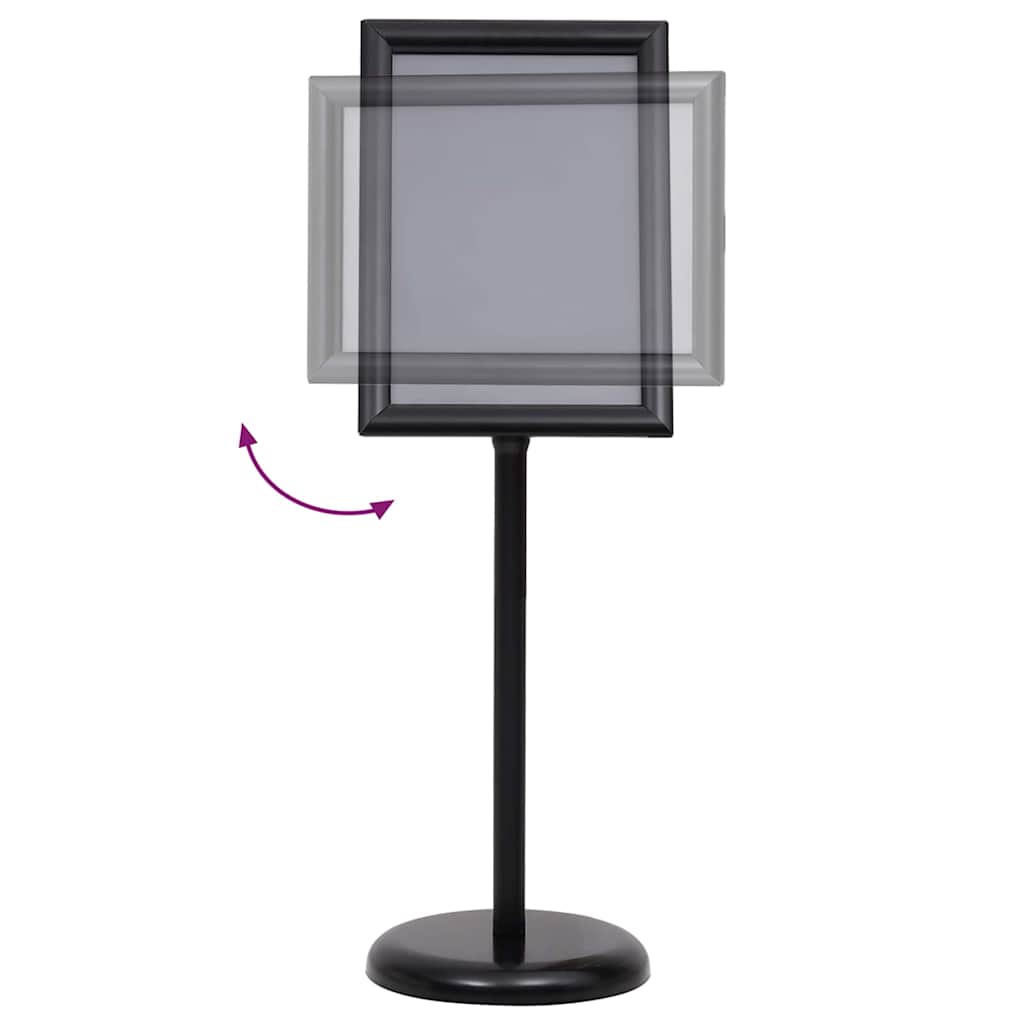 Plakatstativer 2 pcs Svart 45 x 32,7 x 108 cm Aluminium