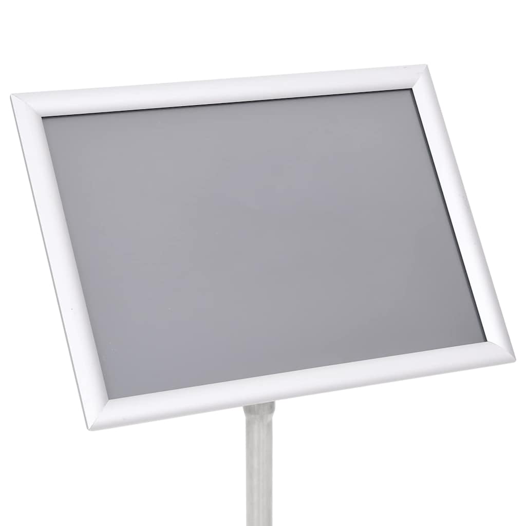Plakatstativer 2 pcs sølv 45 x 32,7 x 108 cm Aluminium