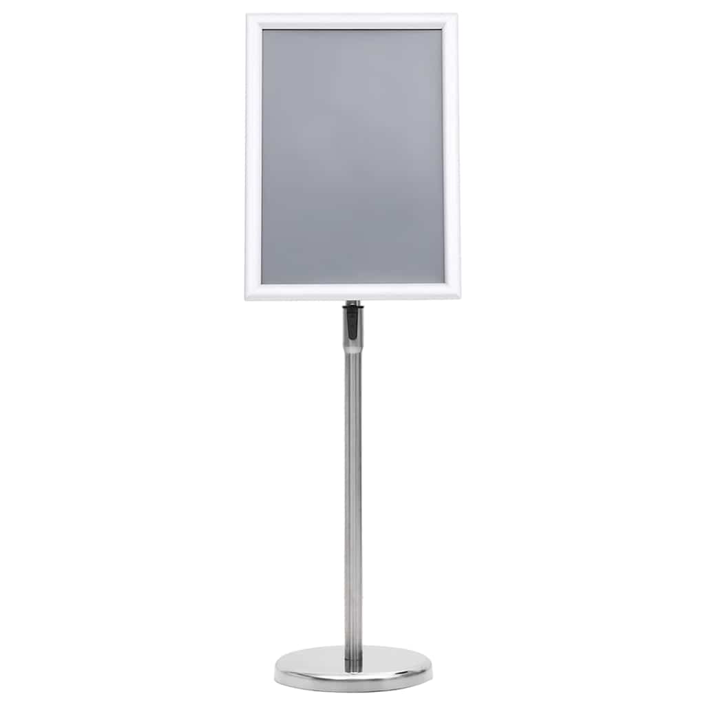 Plakatstativer 2 pcs sølv 45 x 32,7 x 108 cm Aluminium