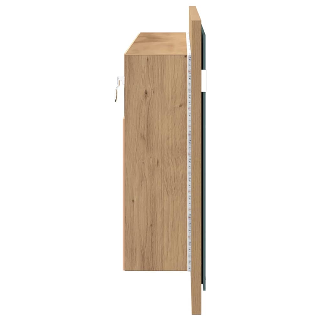 LED Speilskap Artisan Eik 100 x 12 x 45 cm Konstruert tre