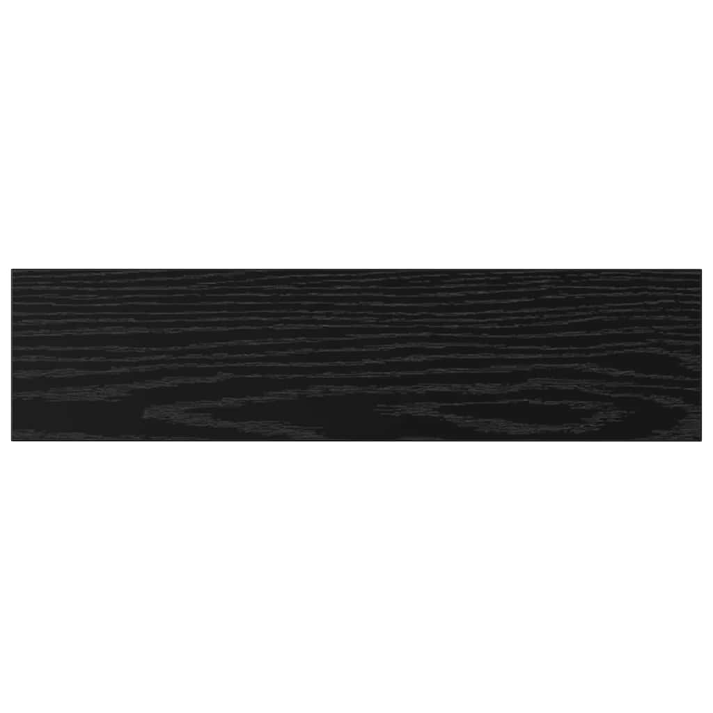Bokhyllebrett 4 pcs Svart 40 x 10 x 1,5 cm Konstruert tre
