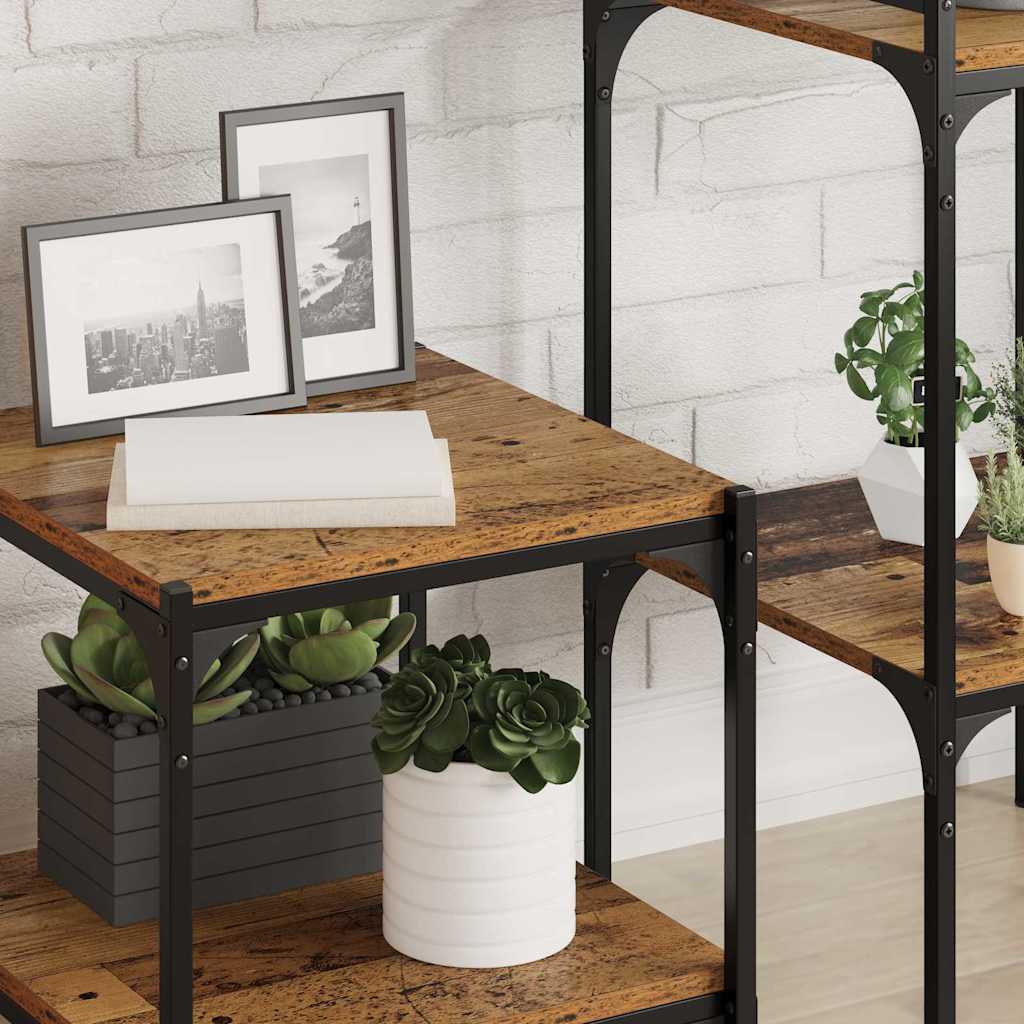 Bokhyllebrett 4 pcs Brun 40 x 40 x 1,5 cm Konstruert tre