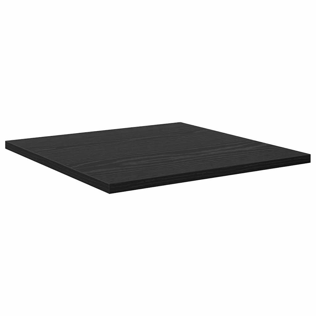 Bokhyllebrett 4 pcs Svart 40 x 40 x 1,5 cm Konstruert tre