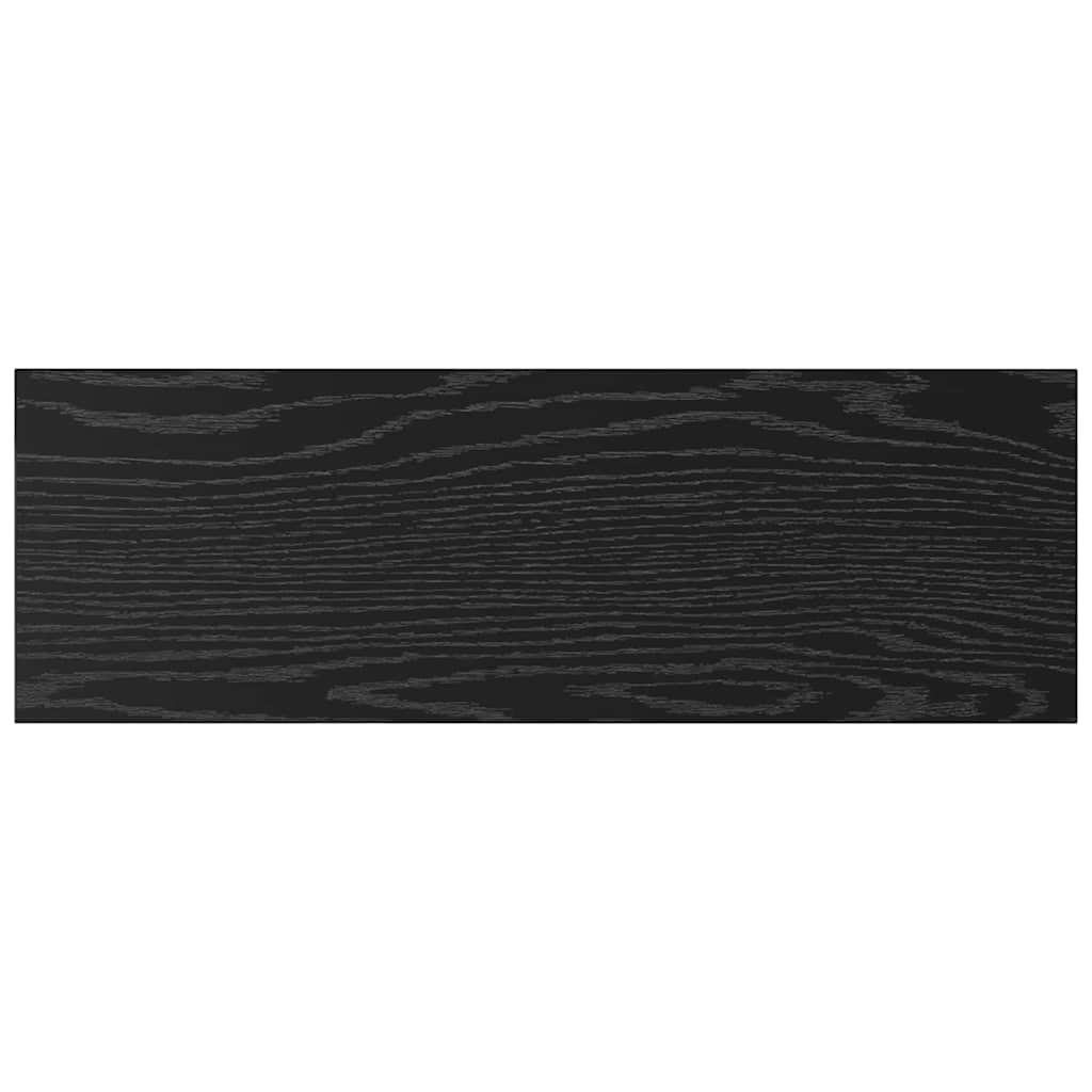 Bokhyllebrett 4 pcs Svart 60 x 20 x 1,5 cm Konstruert tre