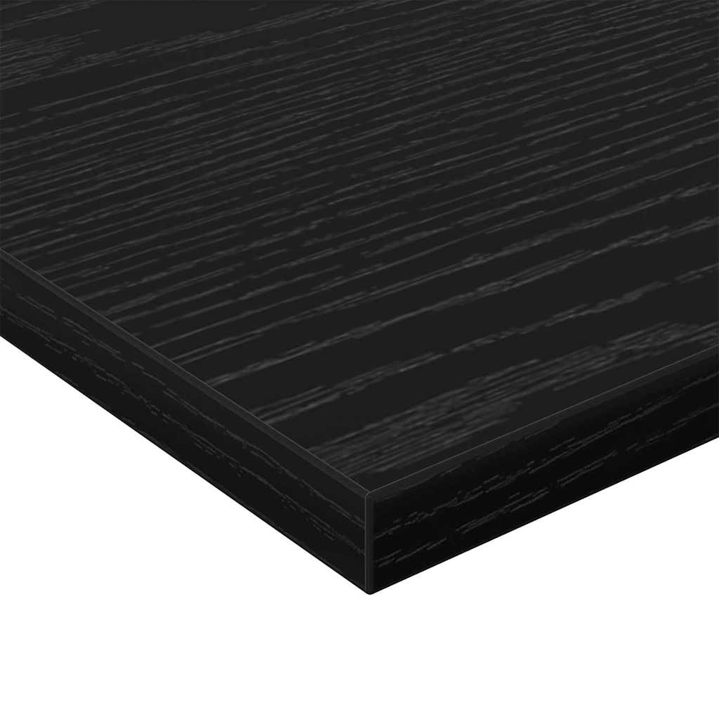 Bokhyllebrett 4 pcs Svart 60 x 30 x 1,5 cm Konstruert tre