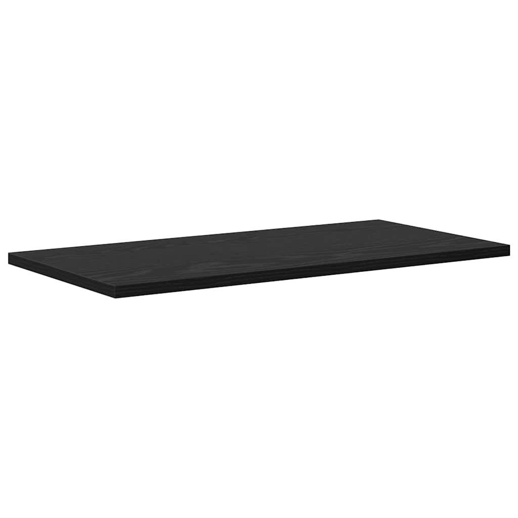 Bokhyllebrett 4 pcs Svart 60 x 30 x 1,5 cm Konstruert tre