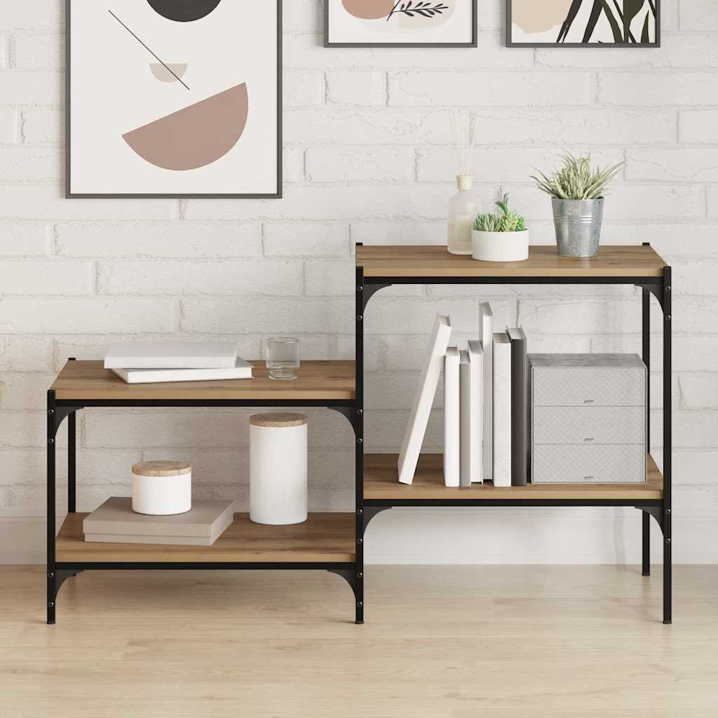 Bokhyllebrett 3 nivåer 4 pcs 60 x 40 x 1,5 cm Konstruert tre