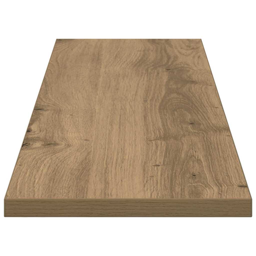 Bokhyllebrett 4 pcs Brun 80 x 20 x 1,5 cm Konstruert tre