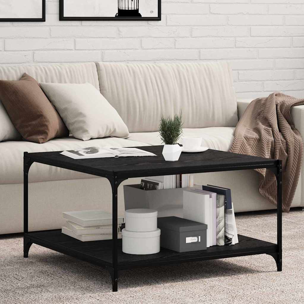 Bokhyllebrett 4 pcs Svart 80 x 40 x 1,5 cm Konstruert tre
