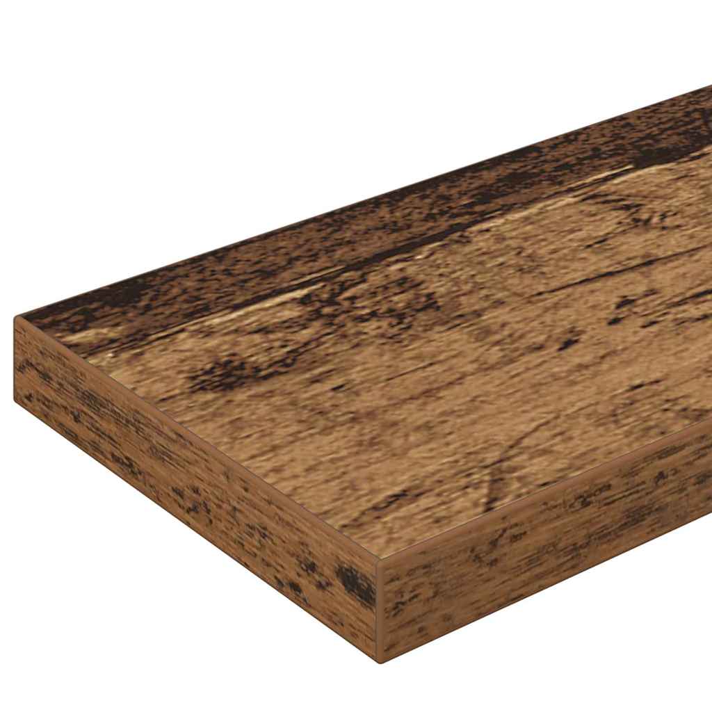 Bokhyllebrett 4 pcs Brun 100 x 10 x 1,5 cm Konstruert tre