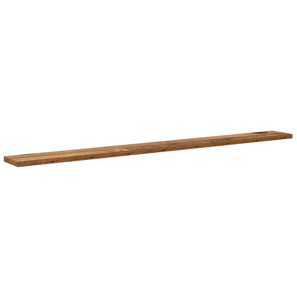 Bokhyllebrett 4 pcs Brun 100 x 10 x 1,5 cm Konstruert tre