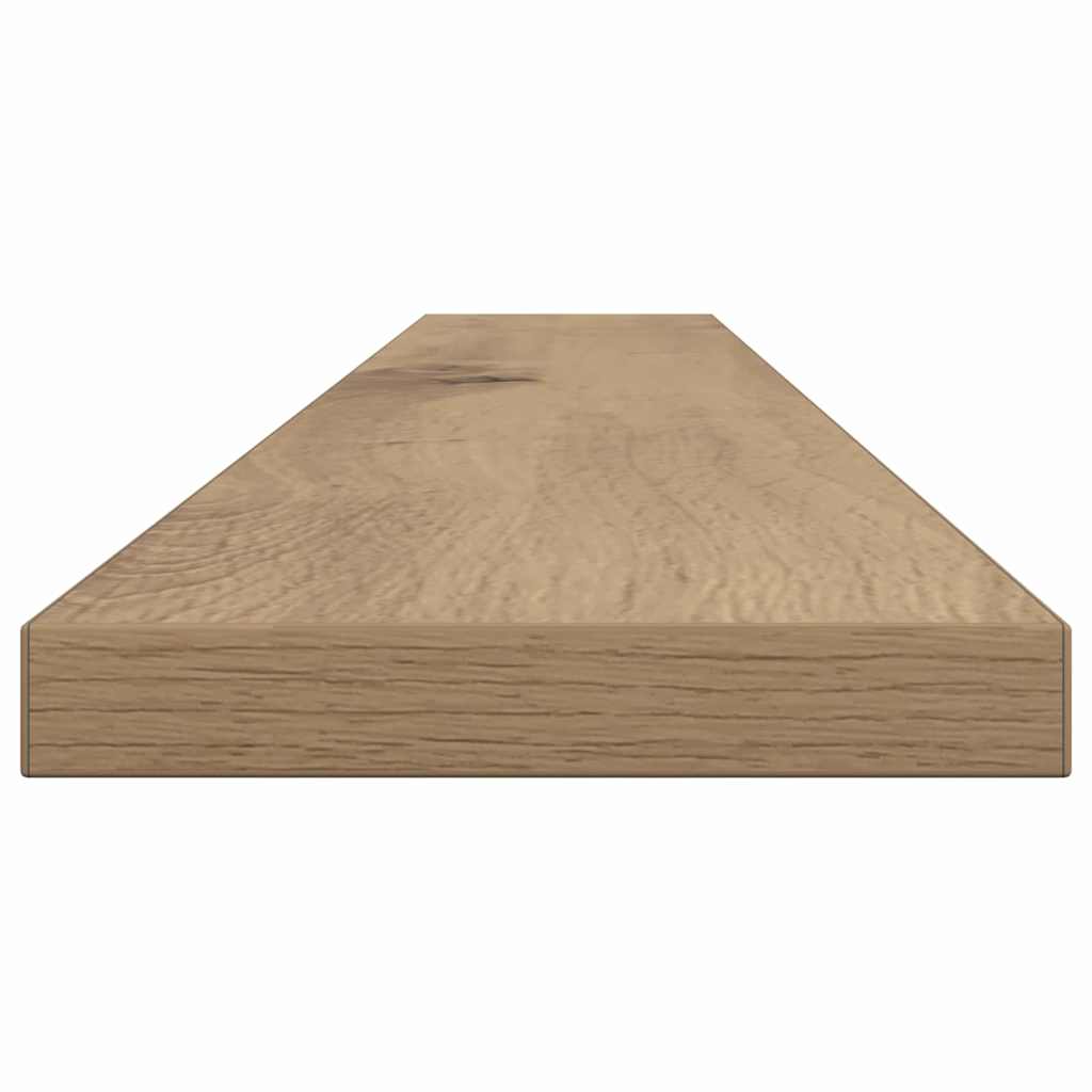 Bokhyllebrett 4 pcs Brun 100 x 10 x 1,5 cm Konstruert tre