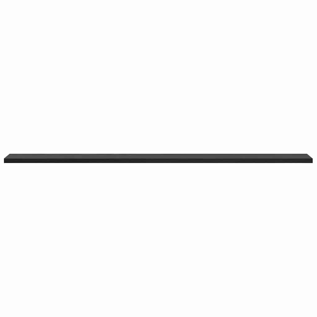 Bokhyllebrett 4 pcs Svart 100 x 10 x 1,5 cm Konstruert tre