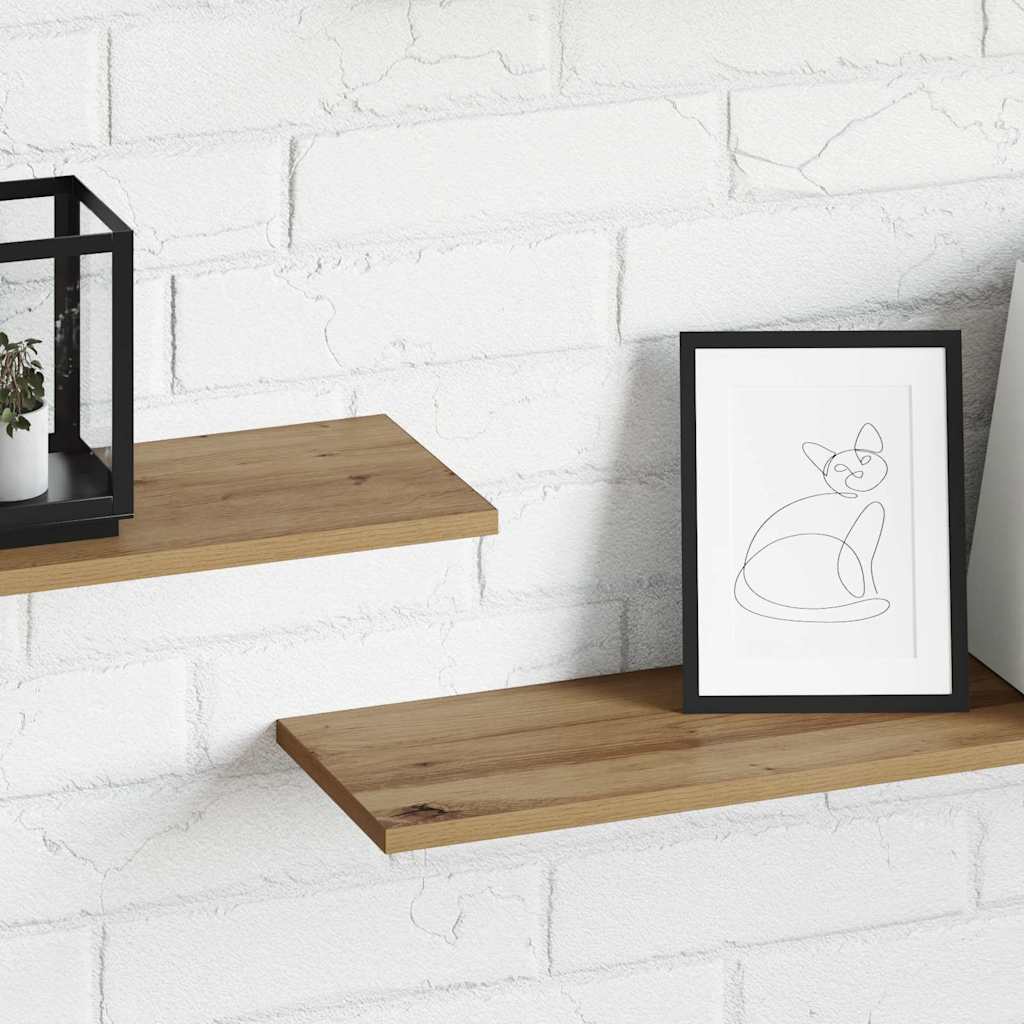 Bokhyllebrett 3 nivåer 4 pcs 100 x 20 x 1,5 cm Konstruert tre