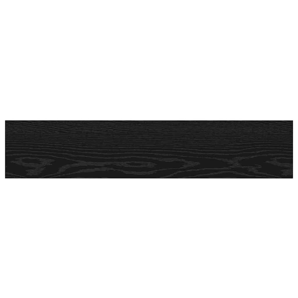 Bokhyllebrett 4 pcs Svart 100 x 20 x 1,5 cm Konstruert tre