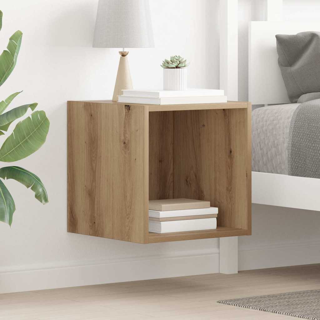Veggskap med hylle Artisan Eik 37 x 37 x 37 cm Konstruert tre