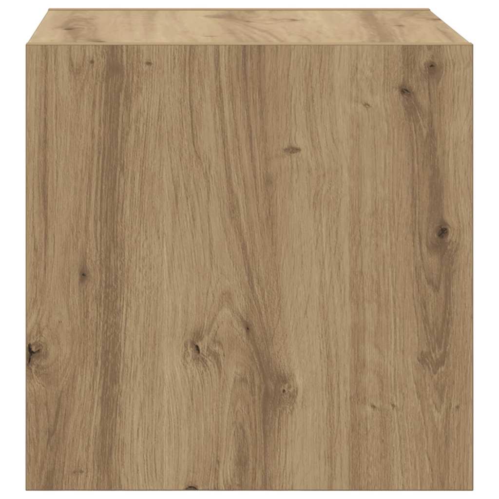 Veggskap med hylle Artisan Eik 37 x 37 x 37 cm Konstruert tre