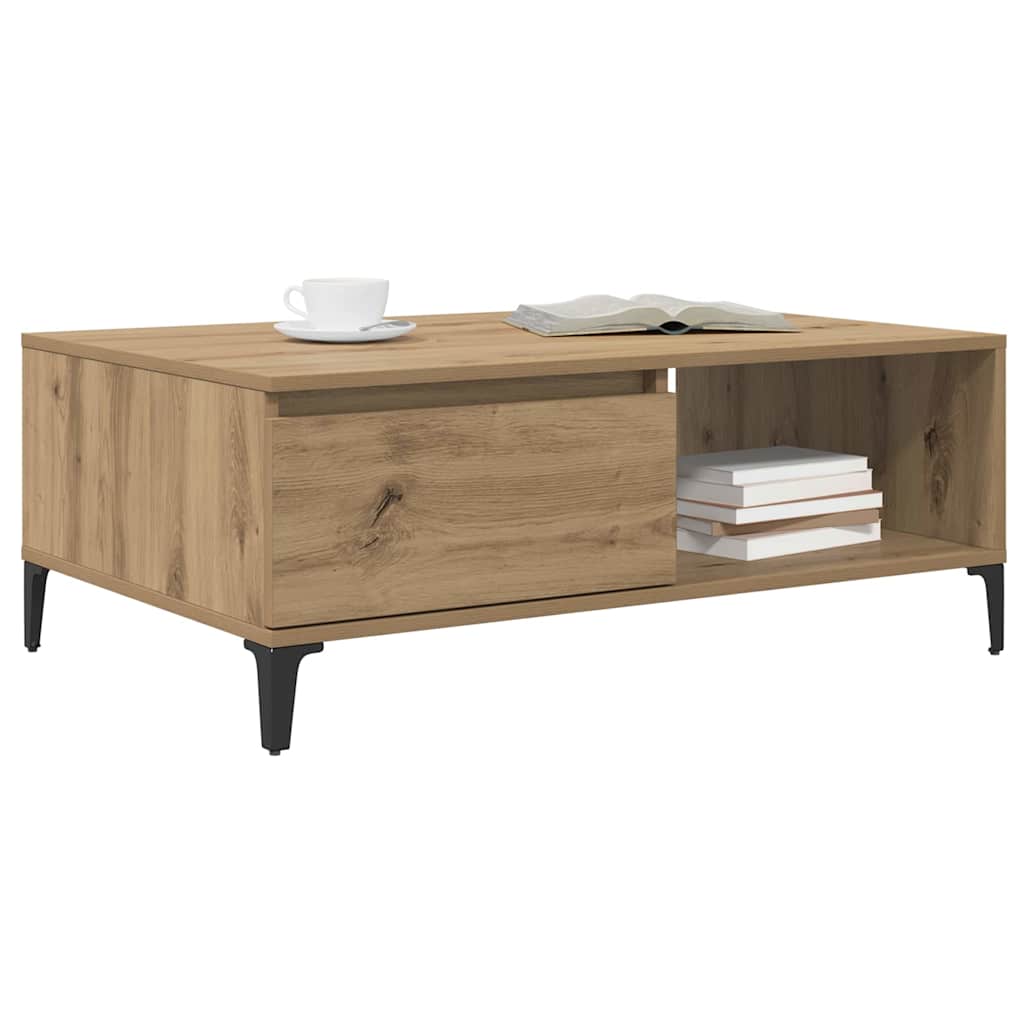Kaffebord artisan eik 90 x 60 x 35 cm Konstruert tre