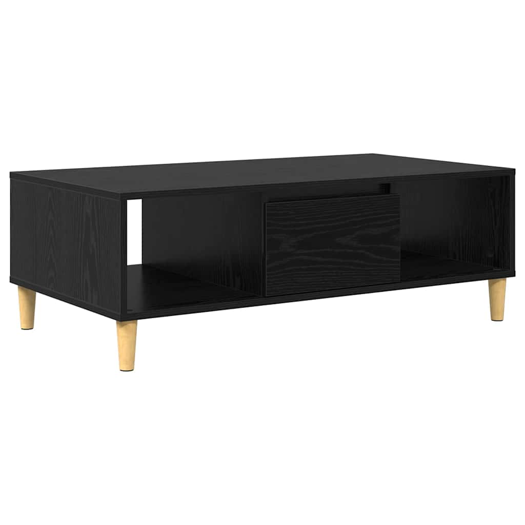 Kaffebord Svart Eik 102 x 55 x 35 cm Konstruert tre
