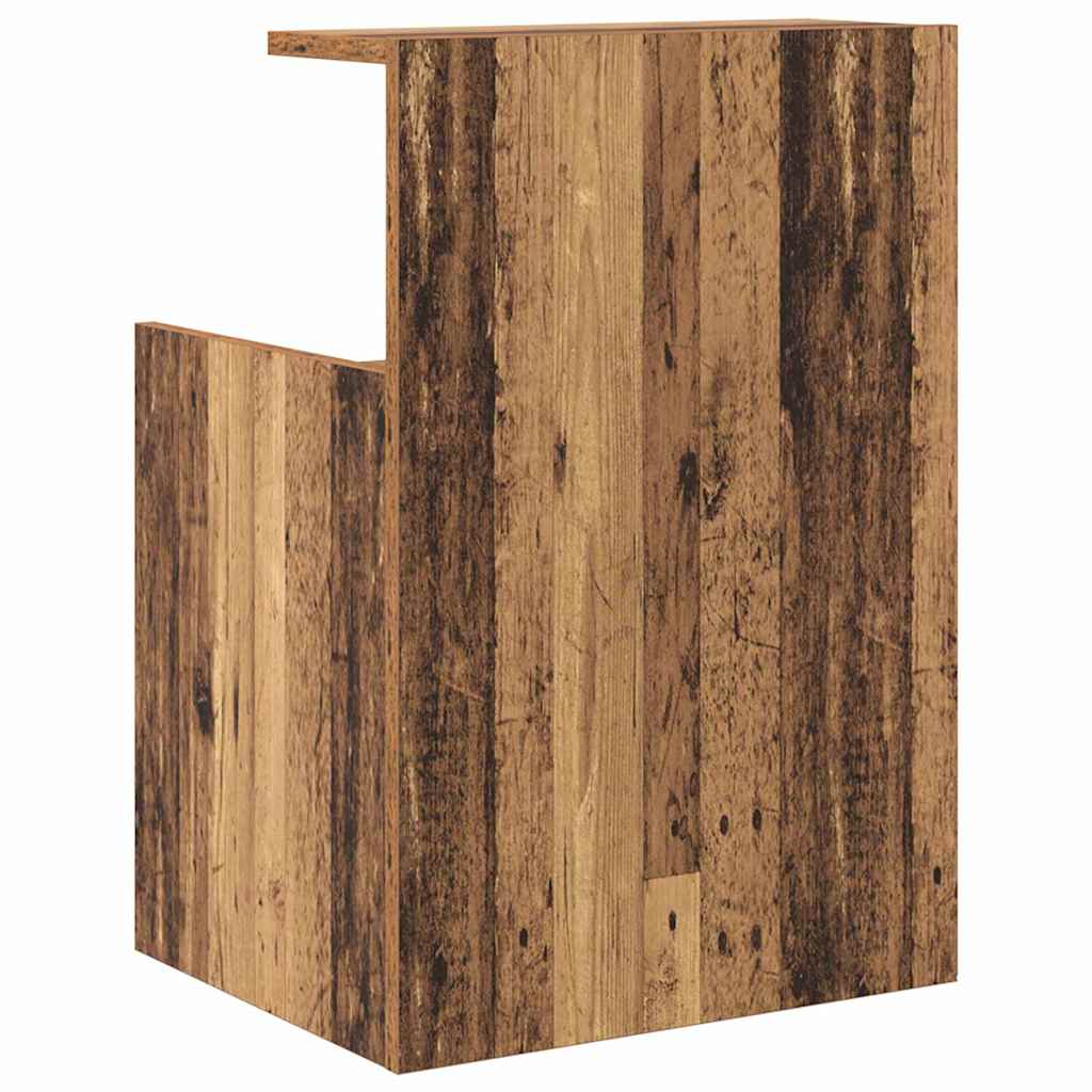 Nattbordskap 2 pcs Gammelt tre 40 x 35 x 60 cm Konstruert tre