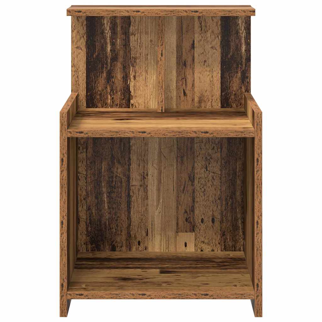 Nattbordskap 2 pcs Gammelt tre 40 x 35 x 60 cm Konstruert tre