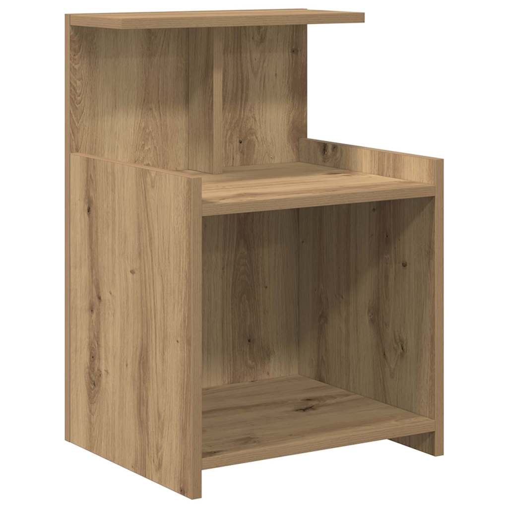 Nattbordskap 2 pcs Artisan Eik 40 x 35 x 60 cm Konstruert tre