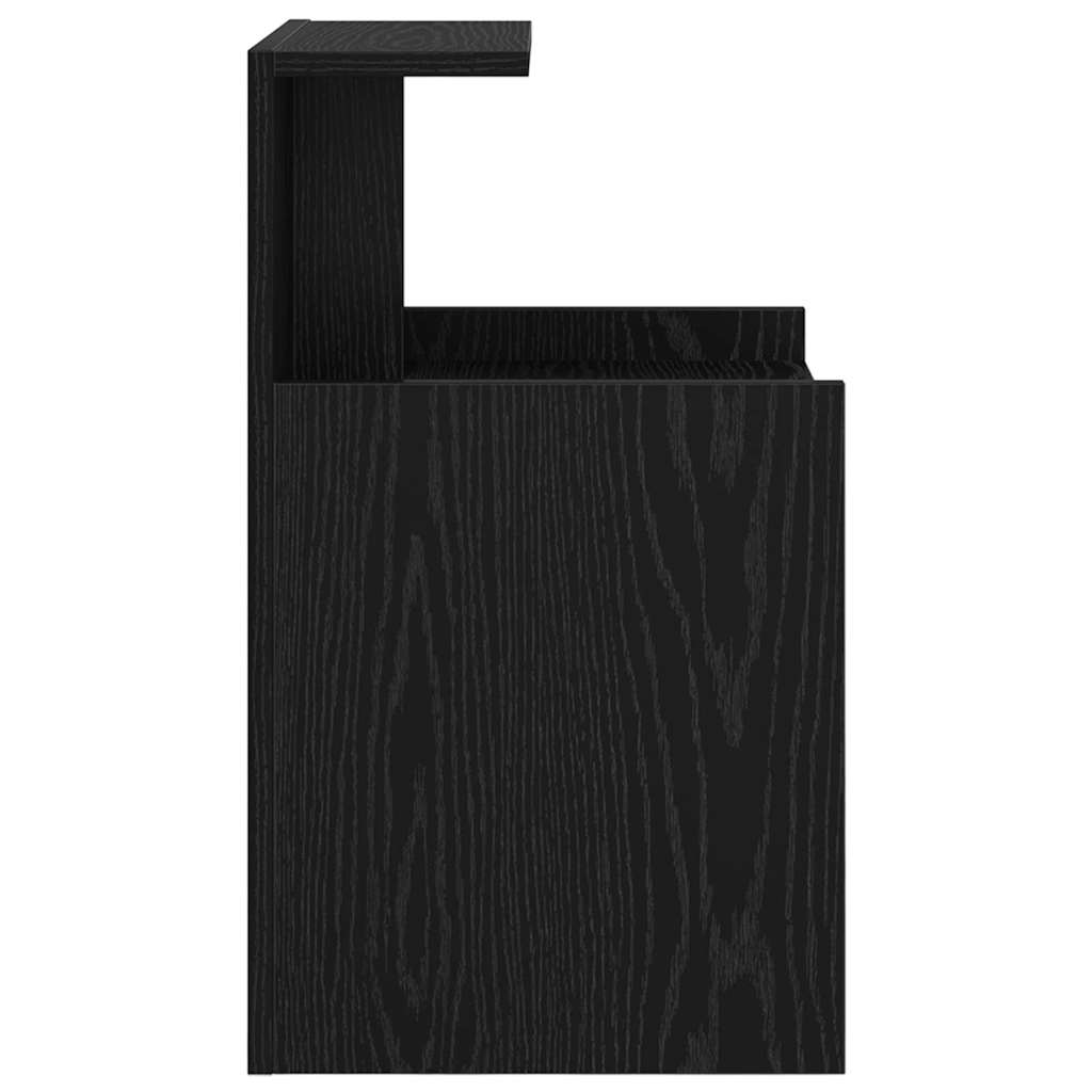 Nattbordskap Svart Eik 40 x 35 x 60 cm Konstruert tre