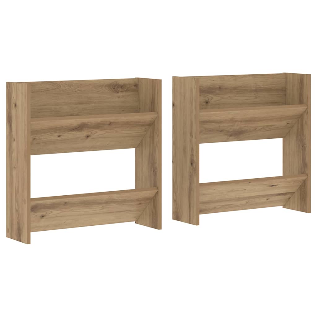 Sko Skap 2 pcs Artisan Eik 60 x 18 x 60 cm Konstruert tre