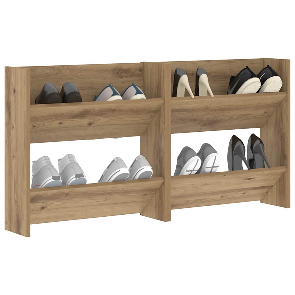 Sko Skap 2 pcs Artisan Eik 60 x 18 x 60 cm Konstruert tre