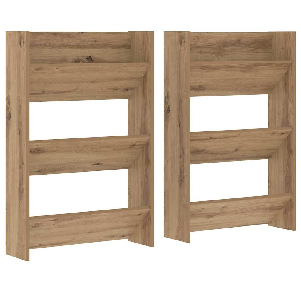 Sko Skap 2 pcs Artisan Eik 60 x 18 x 90 cm Konstruert tre