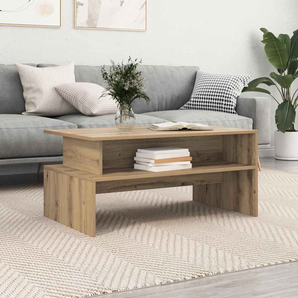 Kaffebord Artisan Eik 90 x 55 x 42,5 cm Konstruert tre