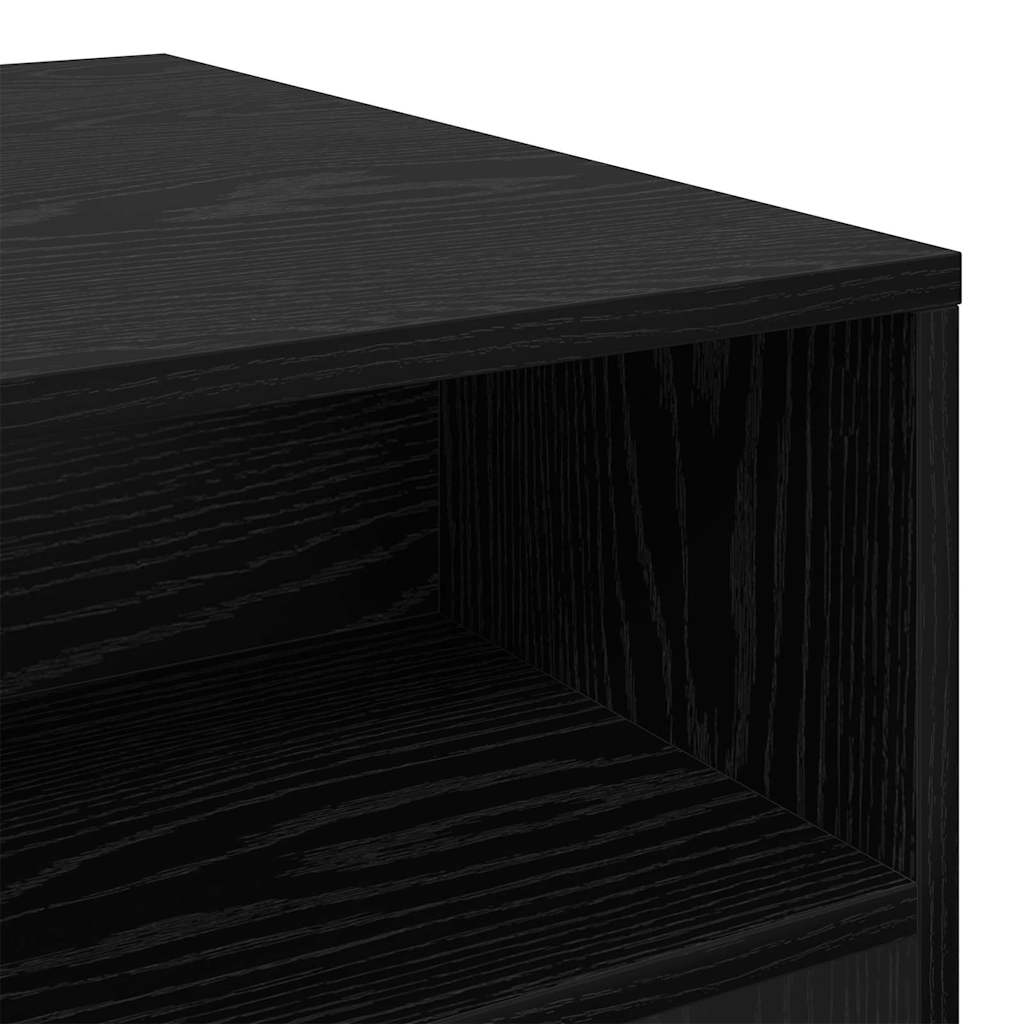 Kaffebord Svart Eik 90 x 55 x 42,5 cm Konstruert tre