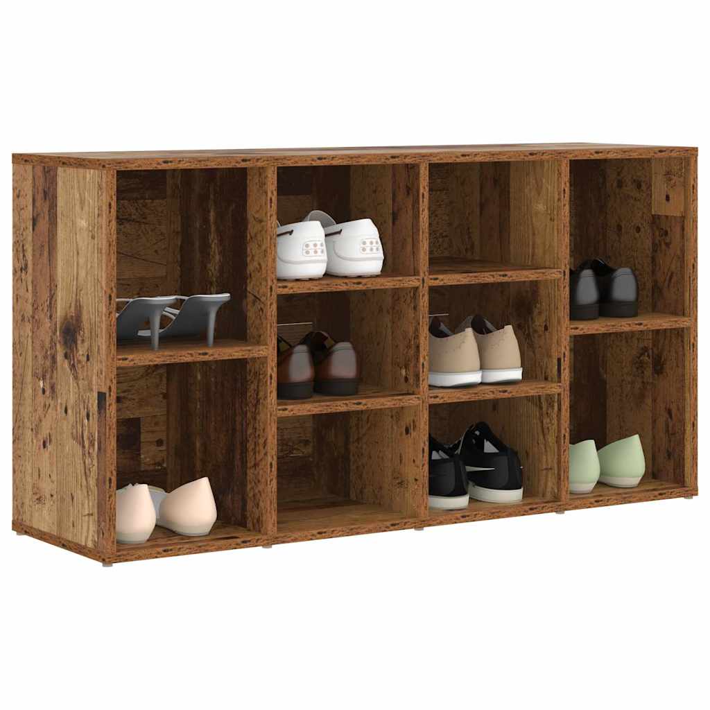 Skobenk med hylle Gammelt tre 103 x 30 x 54,5 cm Konstruert tre