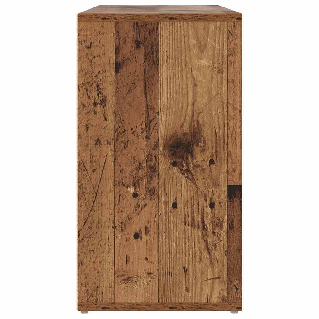 Skobenk med hylle Gammelt tre 103 x 30 x 54,5 cm Konstruert tre
