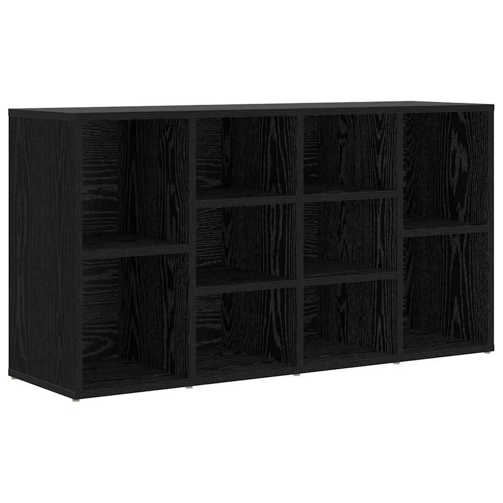Skobenk med hylle Svart Eik 103 x 30 x 54,5 cm Konstruert tre