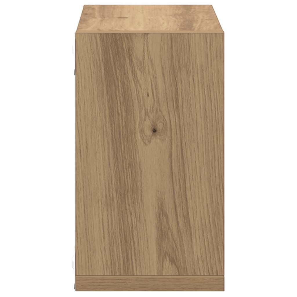 Vegghyller Veggmontert 2 pcs Artisan Eik Konstruert tre