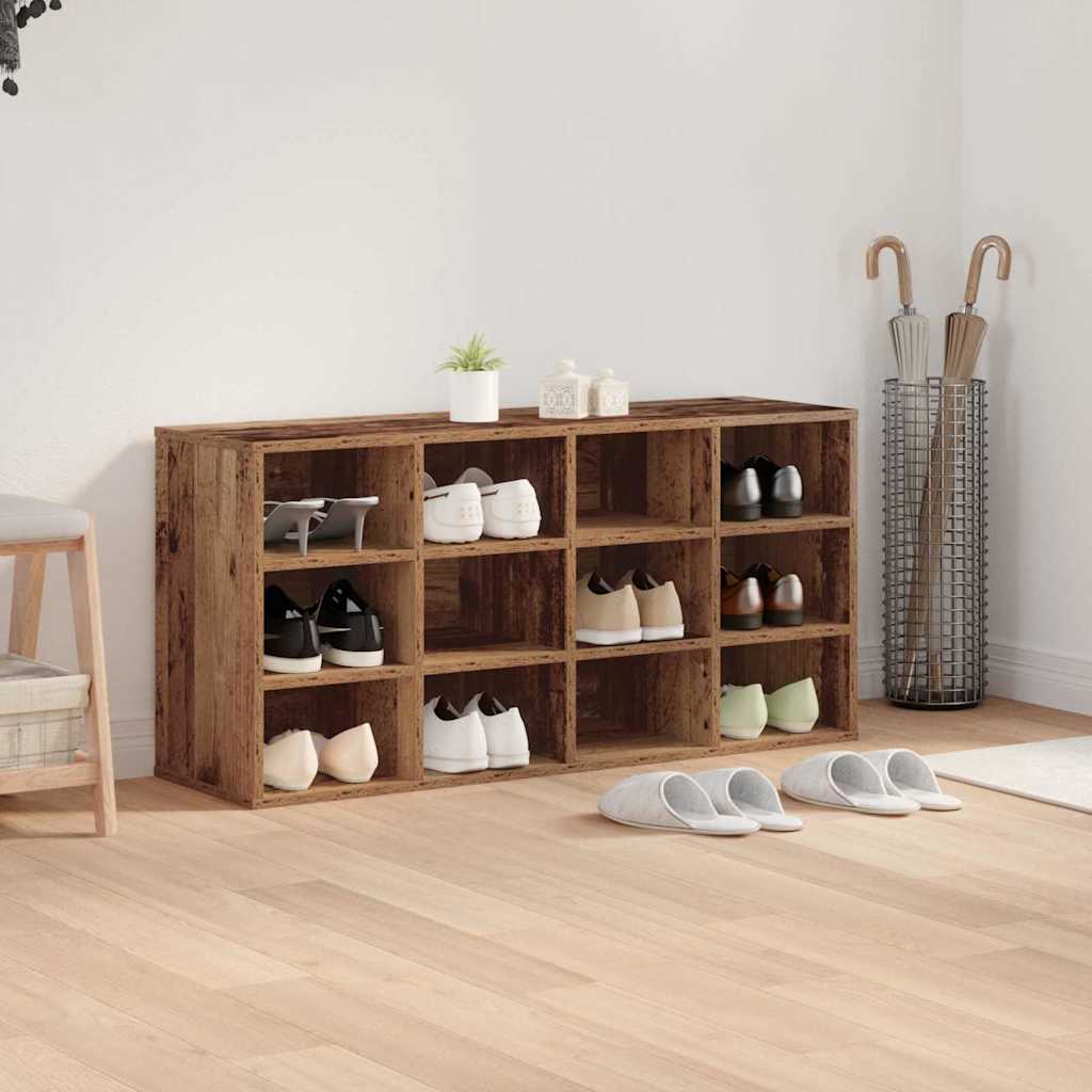 Sko Skap med hylle Gammelt tre 103 x 30 x 51 cm Konstruert tre