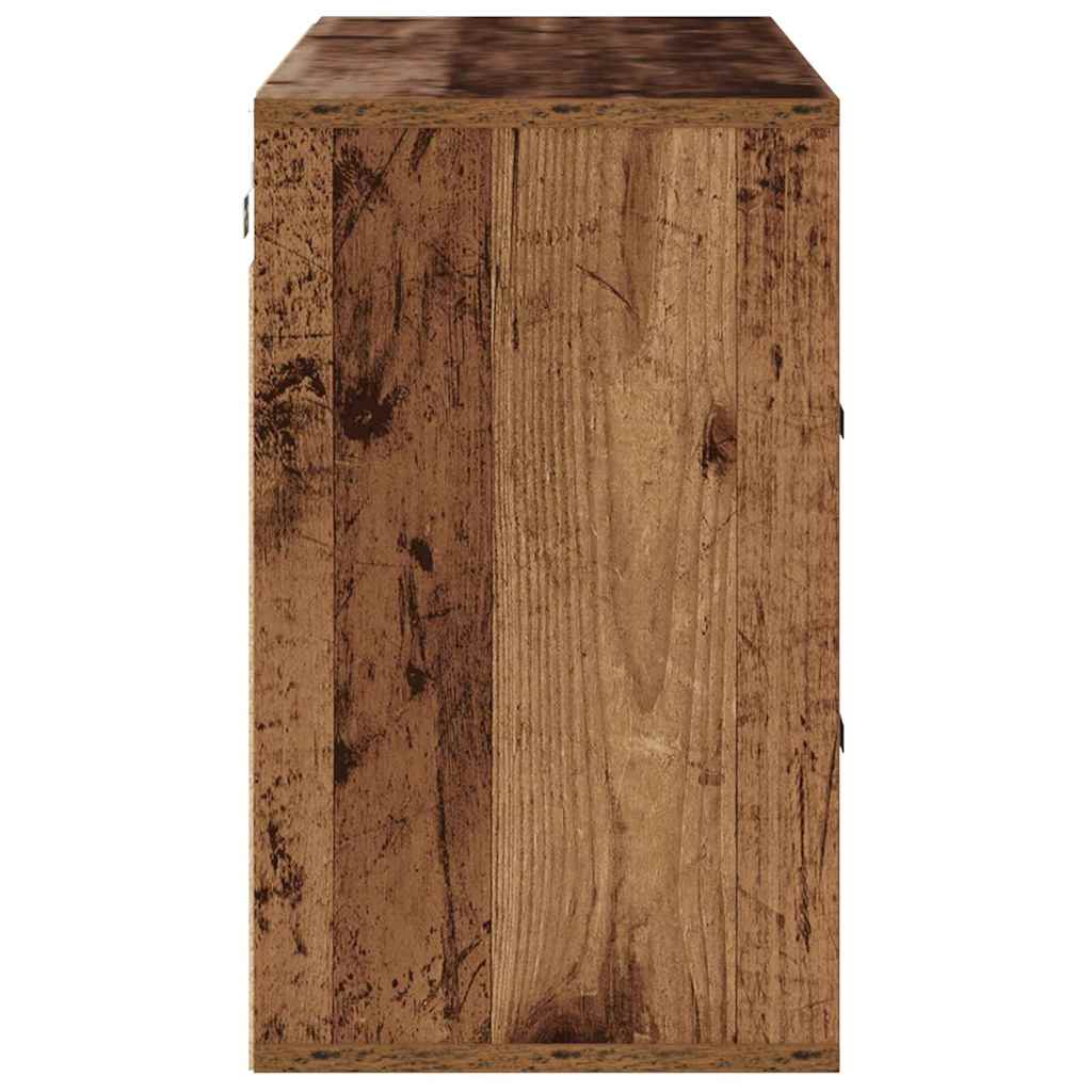 Sko Skap med hylle Gammelt tre 103 x 30 x 51 cm Konstruert tre
