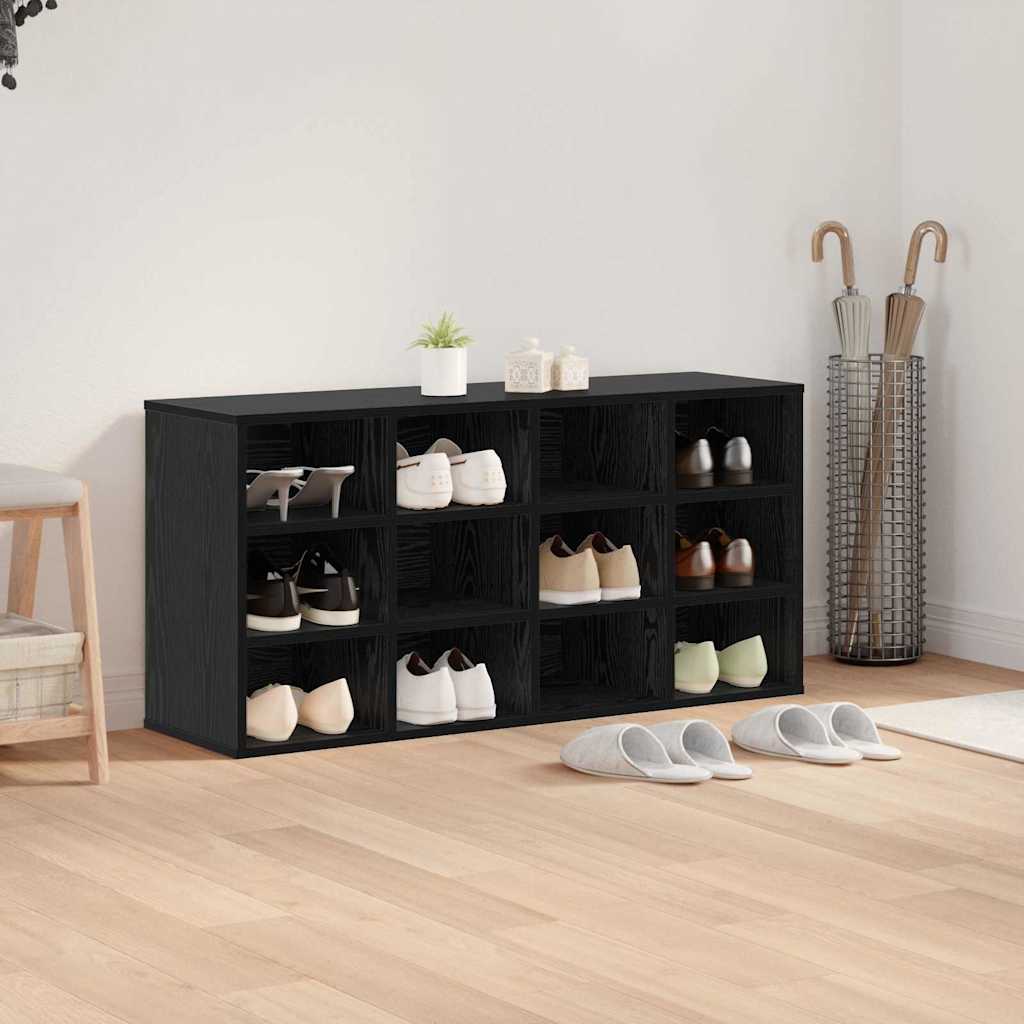 Sko Skap med hylle Svart Eik 103 x 30 x 51 cm Konstruert tre