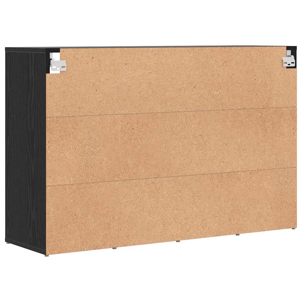 Sko Skap med hylle Svart Eik 103 x 30 x 67 cm Konstruert tre