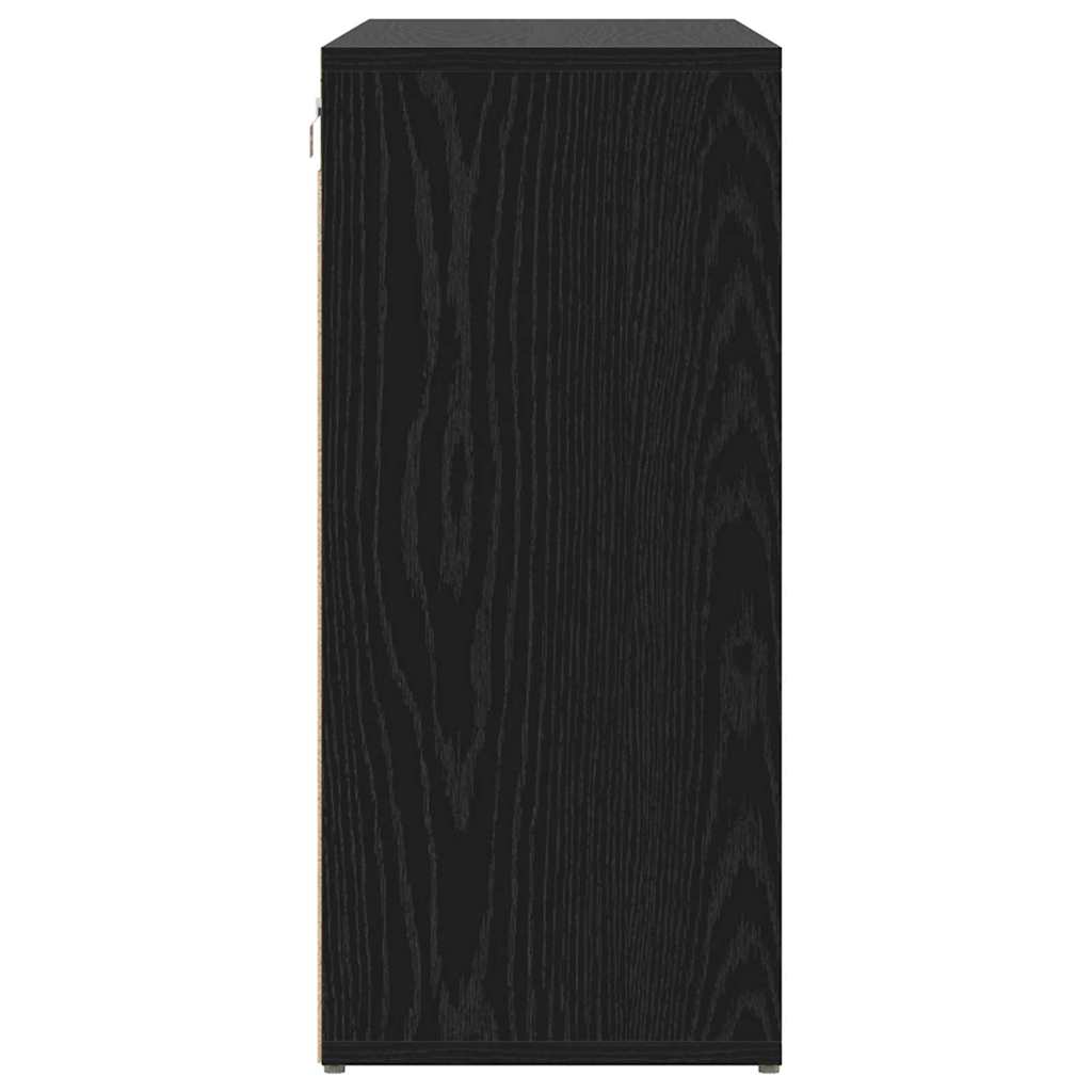 Sko Skap med hylle Svart Eik 103 x 30 x 67 cm Konstruert tre