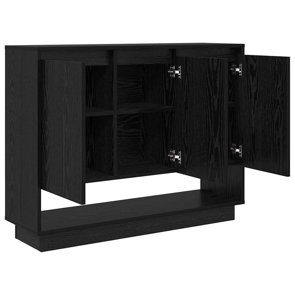 Serviesskap Svart Eik 97 x 29 x 75 cm Konstruert tre