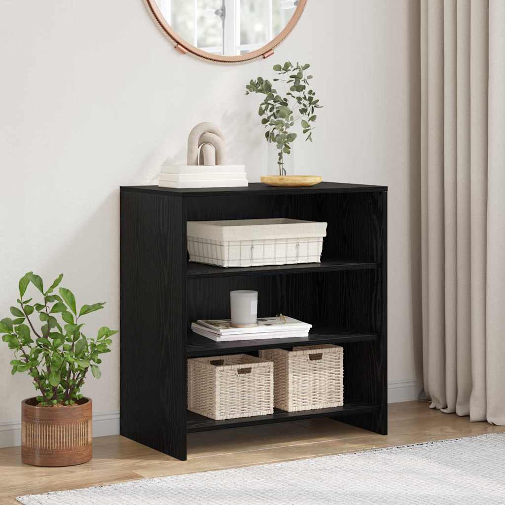 Serviesskap Svart 70 x 41 x 75 cm Konstruert tre