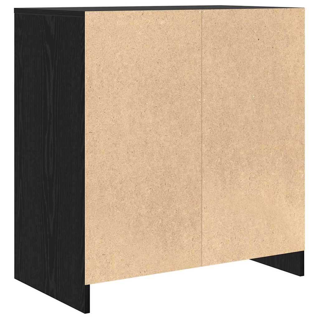 Serviesskap Svart 70 x 41 x 75 cm Konstruert tre