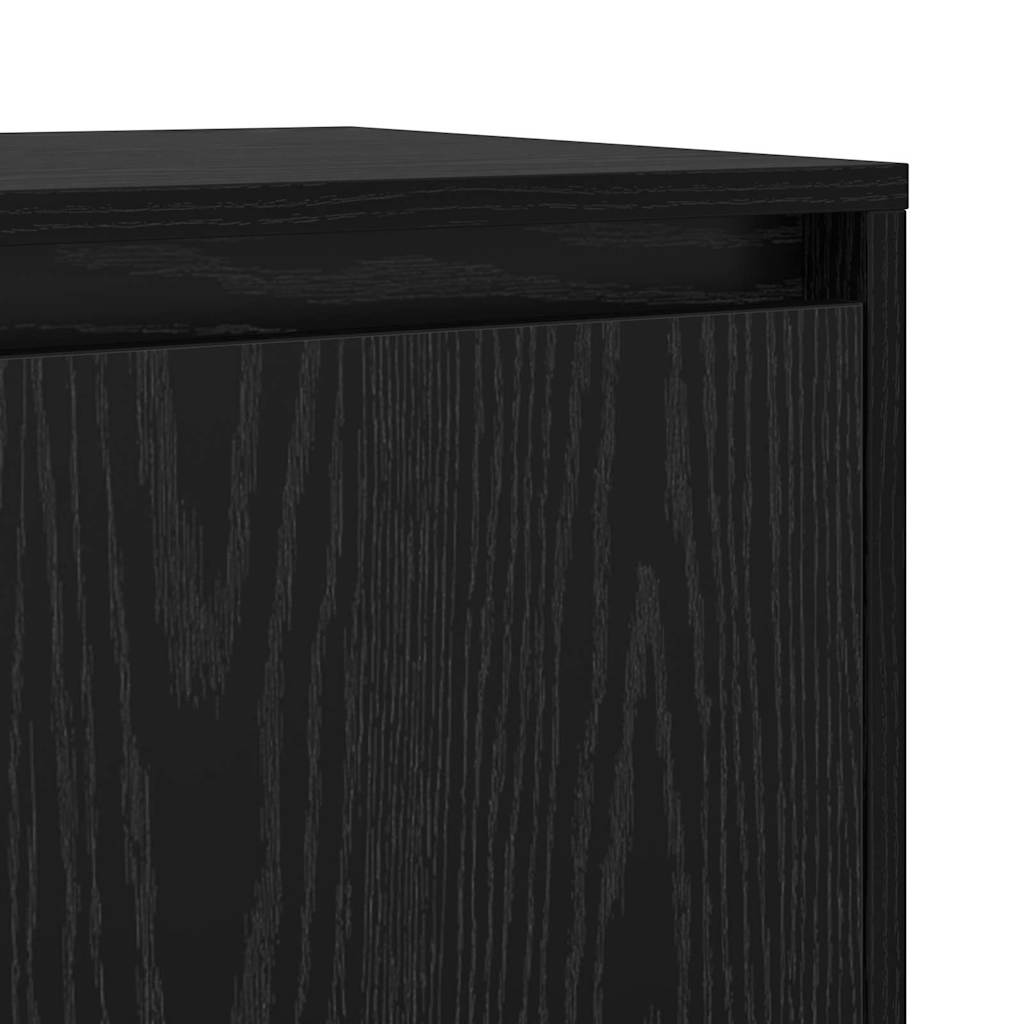 Serviesskap Svart Eik 70 x 41 x 75 cm Konstruert tre